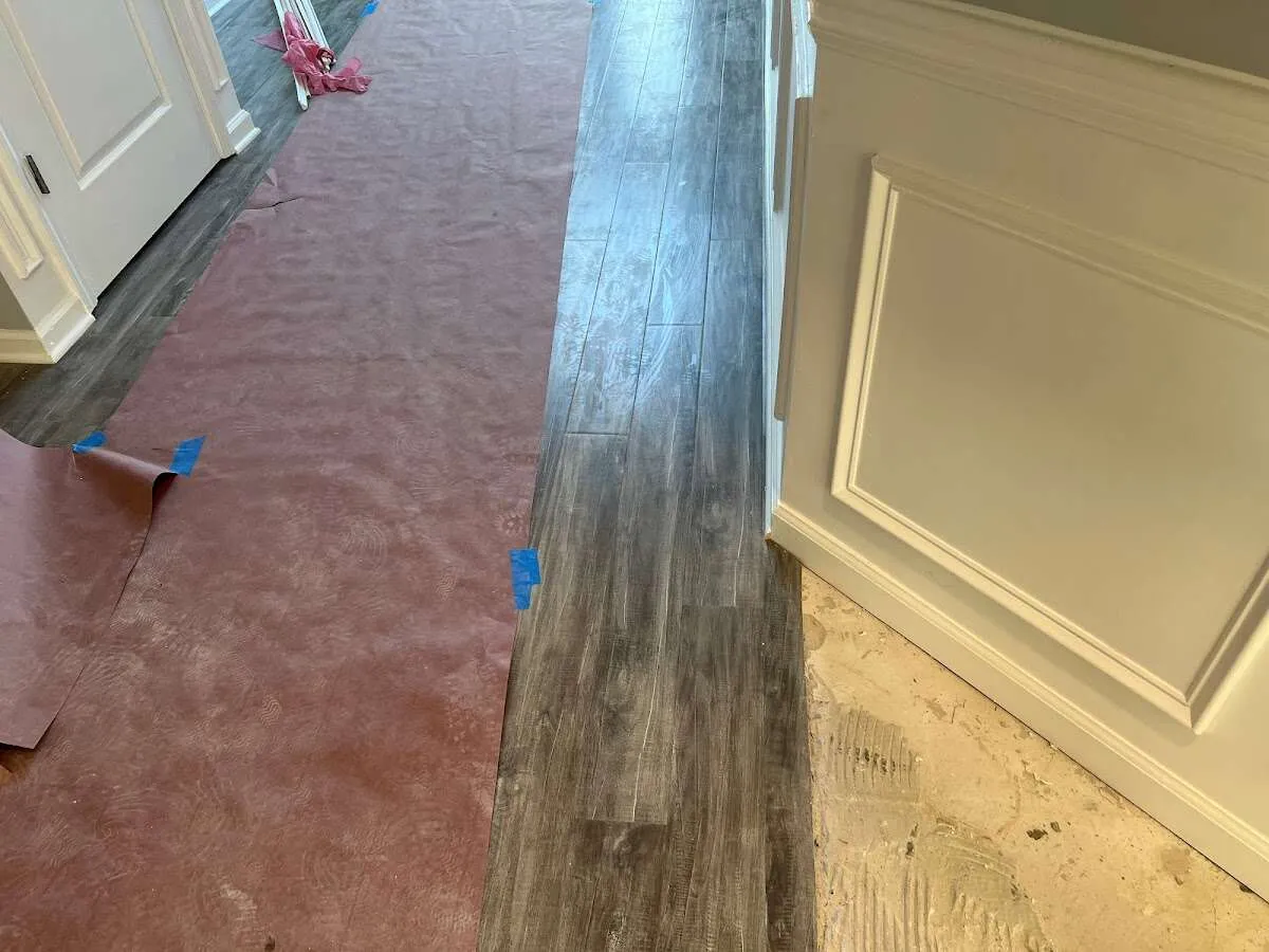 Completed marble shower restoration in Lakeland Village